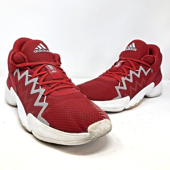 Adidas Shoes Mens 13 DON Issue 2 Red Basketball Sneakers Performance Athletic - Picture 1 of 11